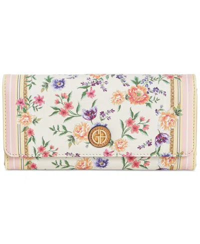Giani Bernini Pastel Floral Receipt Manager Wallet, Created For Macys In Floral Multi