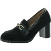 Giani Bernini Women's Patsiee Memory Foam Block Heel Loafer Pumps, Created For Macy's In Black