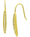 Giani Bernini Pave Bar Linear Drop Earrings In Sterling Silver, Macy's Exclusive In Gold