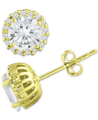Giani Bernini Pave Cubic Zirconia Stud Earrings (1-3/4 Ct. T.w.) In Sterling Silver, Created For Macy's In Clear,gold