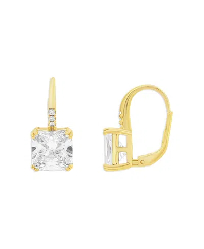 Giani Bernini Pave Drop Sq Cz Studs In Gold