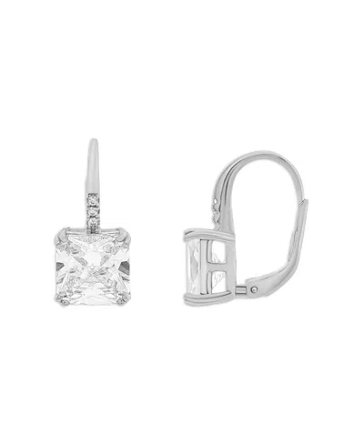 Giani Bernini Pave Drop Sq Cz Studs In Orange