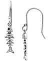 Giani Bernini Pave Fish Drop Earrings In 18k Gold-plated Sterling Silver (also In Sterling Silver), Exclusively At
