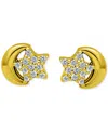 Giani Bernini Pave Star & Moon Stud Earrings, Exclusively At Macy's