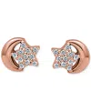 Giani Bernini Pave Star & Moon Stud Earrings, Exclusively At Macy's