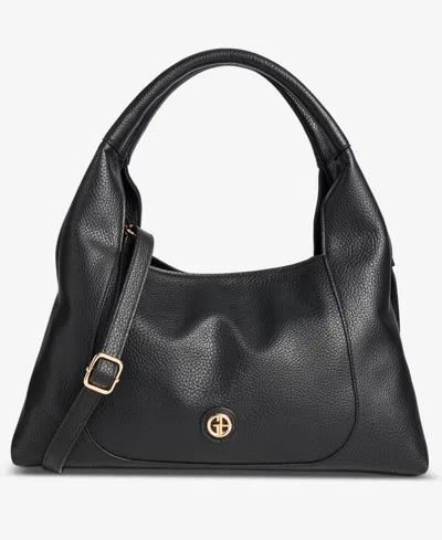 Giani Bernini Pebble Medium Shoulder Bag, Macy's Exclusive In Black