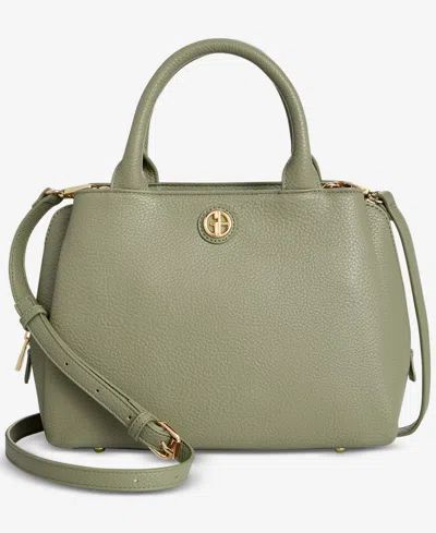 Giani Bernini Pebble Small Satchel, Exclusively At Macy's In Green