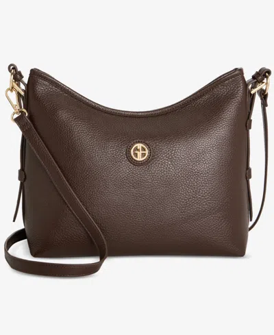 Giani Bernini Pebble Soft Medium Shoulder Bag, Exclusively At Macy's In Brown