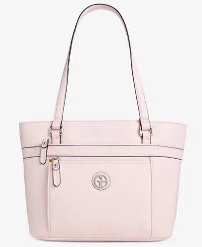 Giani Bernini Pebble Tote, Created For Macy's In Rose Water