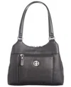 Giani Bernini Pebbled 4-poster Tote, Exclusively At Macy's In Black,silver