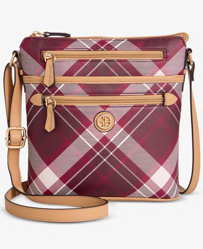 Giani Bernini Plaid North South Crossbody Bag, Macy's Exclusive