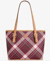 Giani Bernini Plaid Tulip Tote Bag, Macy's Exclusive