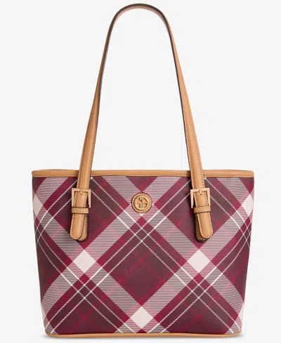Giani Bernini Plaid Tulip Tote Bag, Macy's Exclusive
