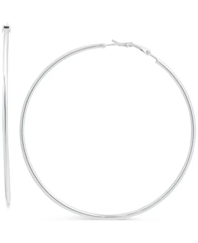 Giani Bernini Polished Wire Large Hoop Earrings In 18k Gold-plated Sterling Silver, 70mm, Created For Macy's