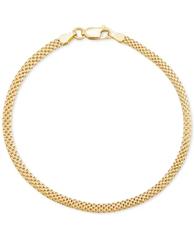 Giani Bernini Popcorn Link Chain Bracelet In 18k Gold-plated Sterling Silver, Created For Macy's