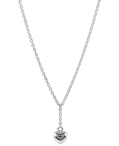 Giani Bernini Primavera Sterling Silver Puff Heart Y Necklace