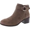 Giani Bernini Putneyy Womens Buckle Heeled Ankle Boots In Brown