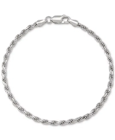 GIANI BERNINI GIANI BERNINI ROPE LINK CHAIN BRACELET (2-5/8MM) IN 18K GOLD-PLATED STERLING SILVER OR STERLING SILV