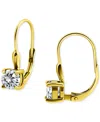 Giani Bernini Round Cubic Zirconia Leverback Earrings In Gold Vermeil Over Sterling Silver, Macy's Exclusive In Gold