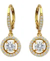 Giani Bernini Round Drop Earrings (2-1/3 Ct. T.w.) In 18k Gold Plated Sterling Silver, Macy's Exclusive In Gold