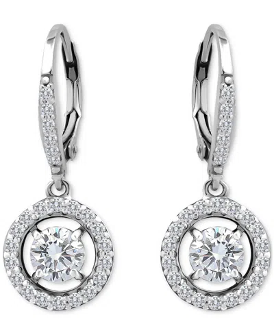 Giani Bernini Round Drop Earrings (2-1/3 Ct. T.w.) In Sterling Silver, Macy's Exclusive In Metallic