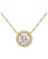 Giani Bernini Round Necklace (1-1/2 Ct.t.w) In 18k Gold Plated Sterling Silver, Macy's Exclusive In Gold
