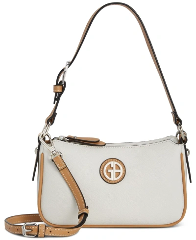Giani Bernini Saffiano Baguette Shoulder Bag, Created For Macy's In White