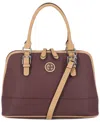 Giani Bernini Saffiano Dome Satchel, Created For Macy's In Wine