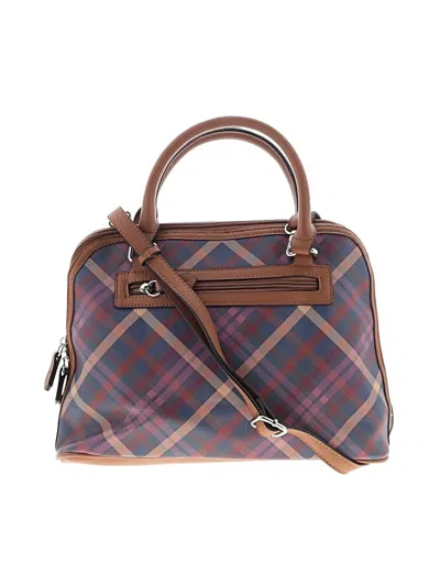 Pre-owned Giani Bernini Satchel In Brown