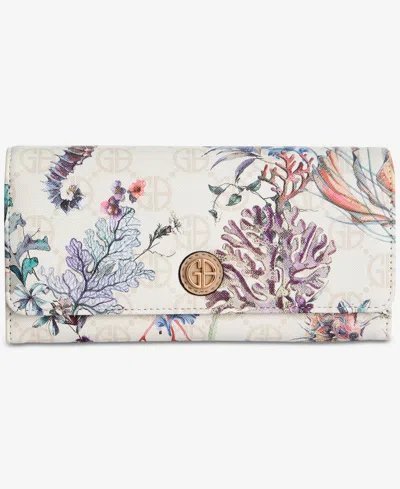 Giani Bernini Sea Print Receipt Manager Wallet, Macy's Exclusive In Multi