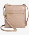 Giani Bernini Small Croc Dasher Crossbody, Exclusively At Macy's In Hummus