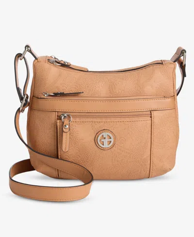 Giani Bernini Small Pebble Hobo Bag, Macy's Exclusive In Orange