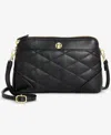 Giani Bernini Small Quilted Crossbody Wristlet, Macy's Exclusive In Black