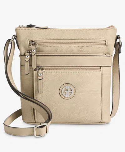 Giani Bernini Small Quilted North South Crossbody, Exclusively At Macy's In Mushroom