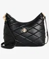 Giani Bernini Small Quilted Soft Shoulder Crossbody, Exclusively At Macy's In Black