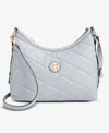 Giani Bernini Small Quilted Soft Shoulder Crossbody, Exclusively At Macy's In Blue