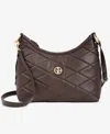 Giani Bernini Small Quilted Soft Shoulder Crossbody, Exclusively At Macy's In Brown