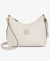 Giani Bernini Small Quilted Soft Shoulder Crossbody, Exclusively At Macy's In Neutral
