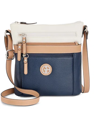 Giani Bernini Small Three Pocket Crossbody, Macy's Exclusive In Multi