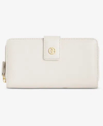 Giani Bernini Softy Leather All In One Wallet, Created For Macy's In White