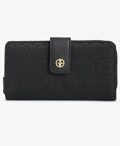 Giani Bernini Softy Leather All In One Wallet, Created For Macy's In Black