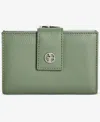 Giani Bernini Softy Leather Framed Colorblock Wallet, Created For Macy's In Green