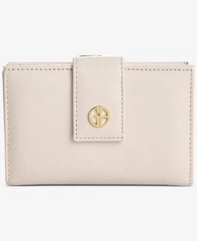Giani Bernini Softy Leather Framed Colorblock Wallet, Created For Macy's In Pink