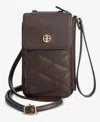 Giani Bernini Softy Leather Tech Crossbody Wallet, Exclusively At Macy's In Brown
