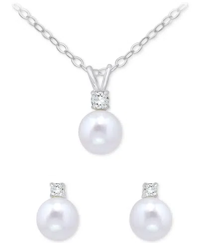 Giani Bernini Sterling Silver Earrings And Necklace Set, Macy's Exclusive