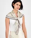 Giani Bernini Textured Printed Square Scarf, Exclusively At Macy's In White