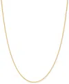 Giani Bernini Thin Rope Chain 24" Necklace (1.5mm) In 18k Gold-plate Over Sterling Silver, Created For Macy's (als In Gold