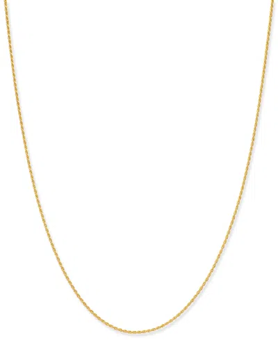 Giani Bernini Thin Rope Chain 24" Necklace (1.5mm) In 18k Gold-plate Over Sterling Silver, Created For Macy's (als