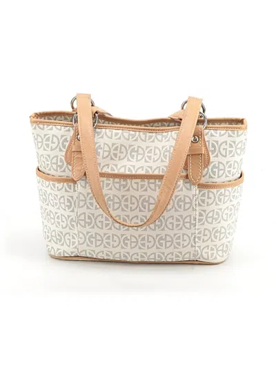 Pre-owned Giani Bernini Tote Bag In Ivory