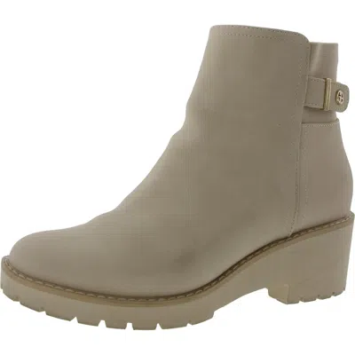 Giani Bernini Vedaa Womens Zip Up Lug Sole Ankle Boots